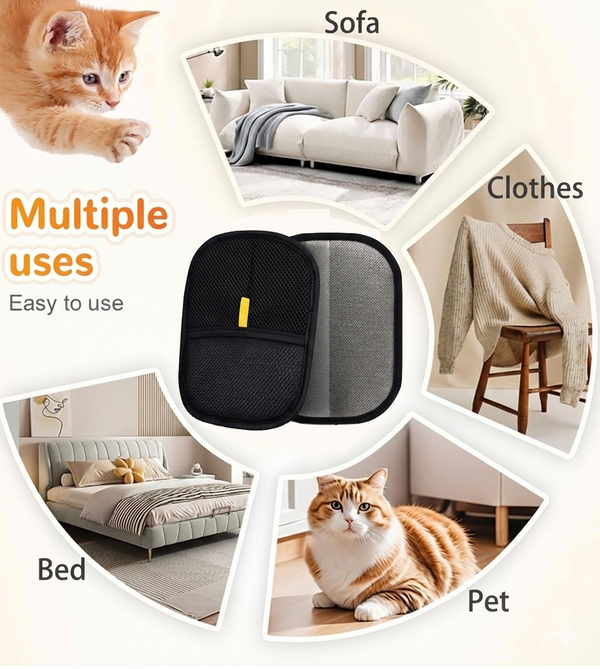 2-1 Pet Hair Removal Gloves