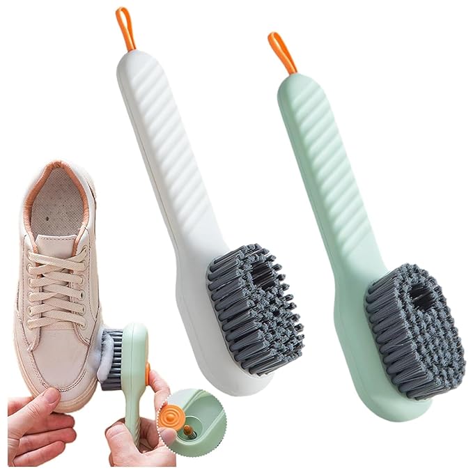 Automatic Liquid Shoe Cleaning Brush with Built-in Soap Dispenser (Pack of 2) - Image 3