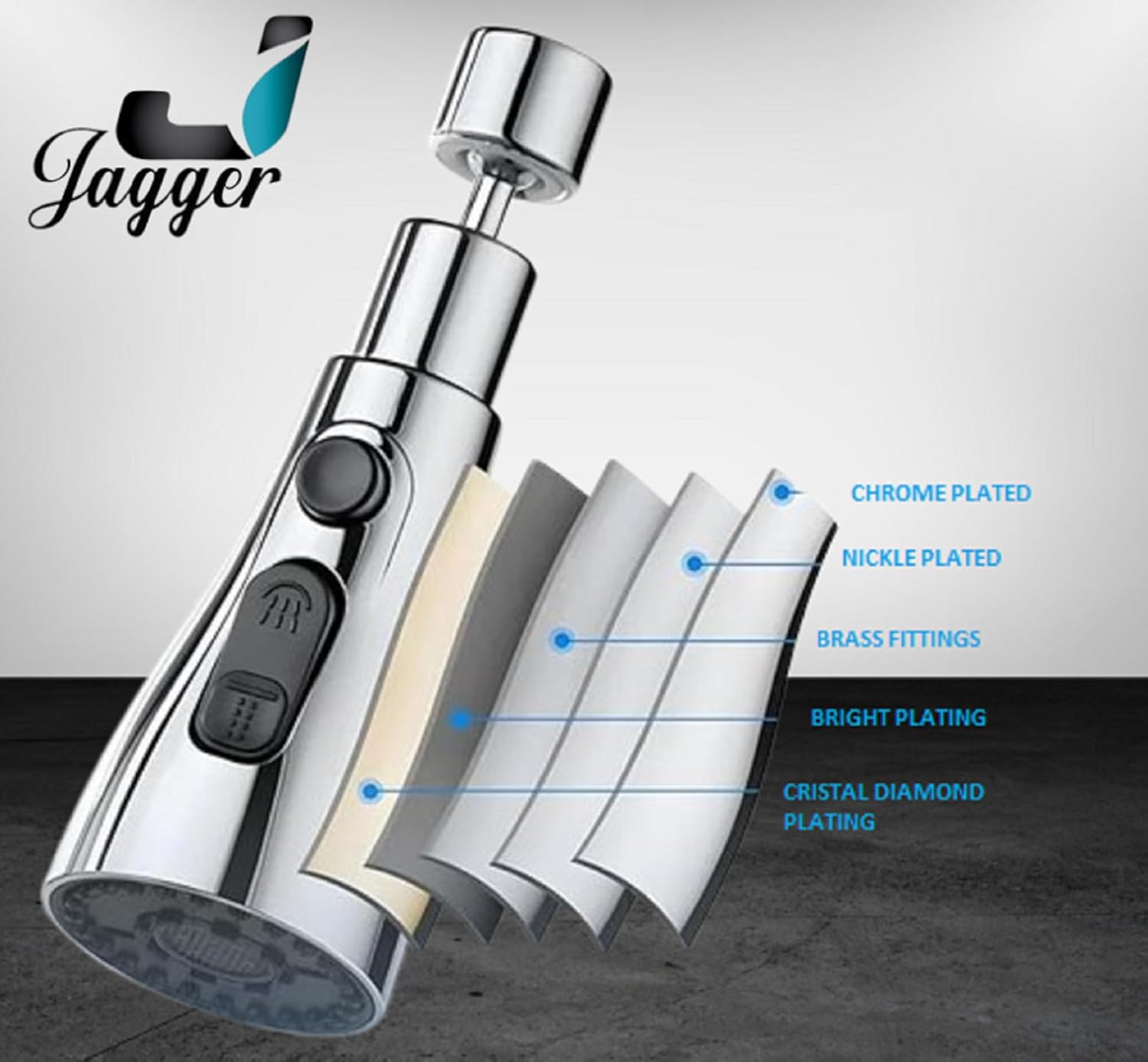 3 Modes Kitchen Faucet Spray Head Water Saving 360 Swivel Ball Nozzle Tap - Image 7