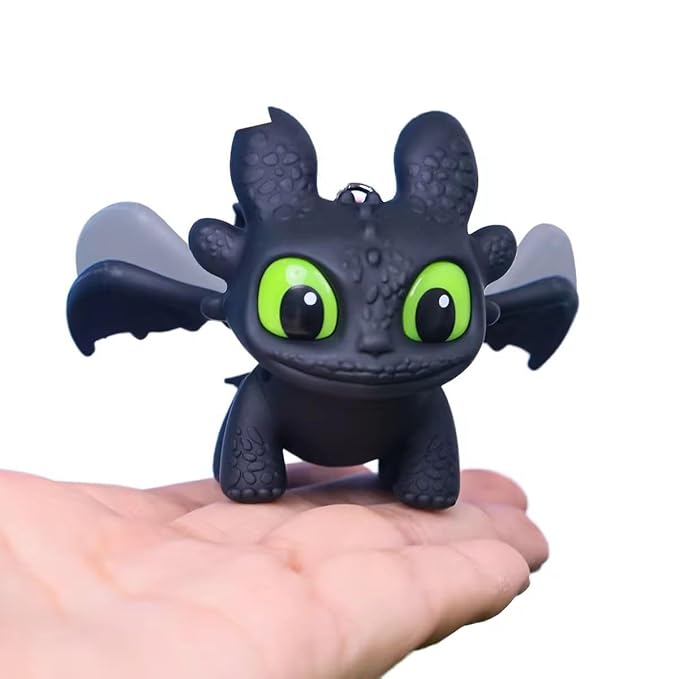 Toothless Keychain with LED Eyes - Image 10