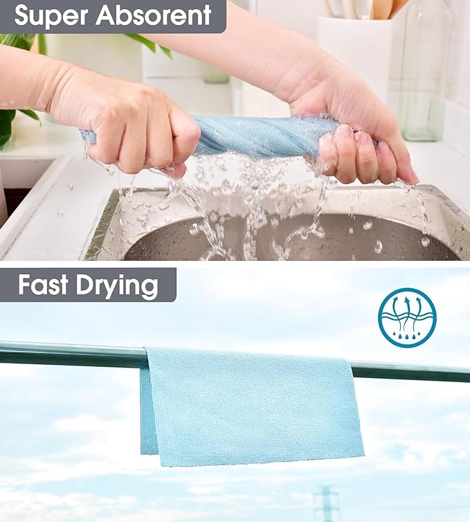 Microfiber Reusable Cleaning Cloth (25 Sheets) - Image 2