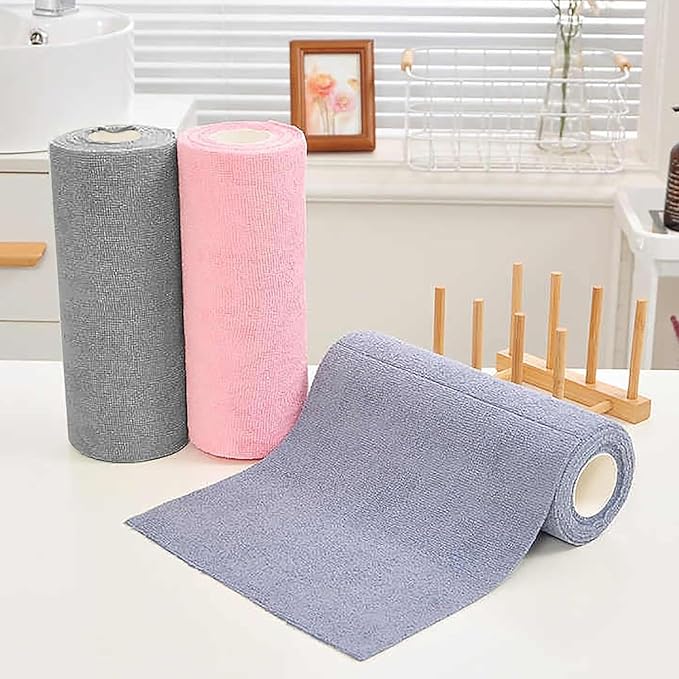 Microfiber Reusable Cleaning Cloth (25 Sheets) - Image 3